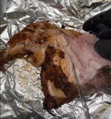 Poulet braisé en papillote